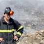 Vatrogasac na deponiji u Kotor Varoši, nakon velikog požara