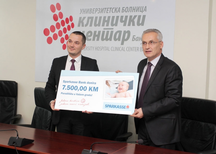 Donacija Sparkasse Bank d.d. BiH porodilištu 