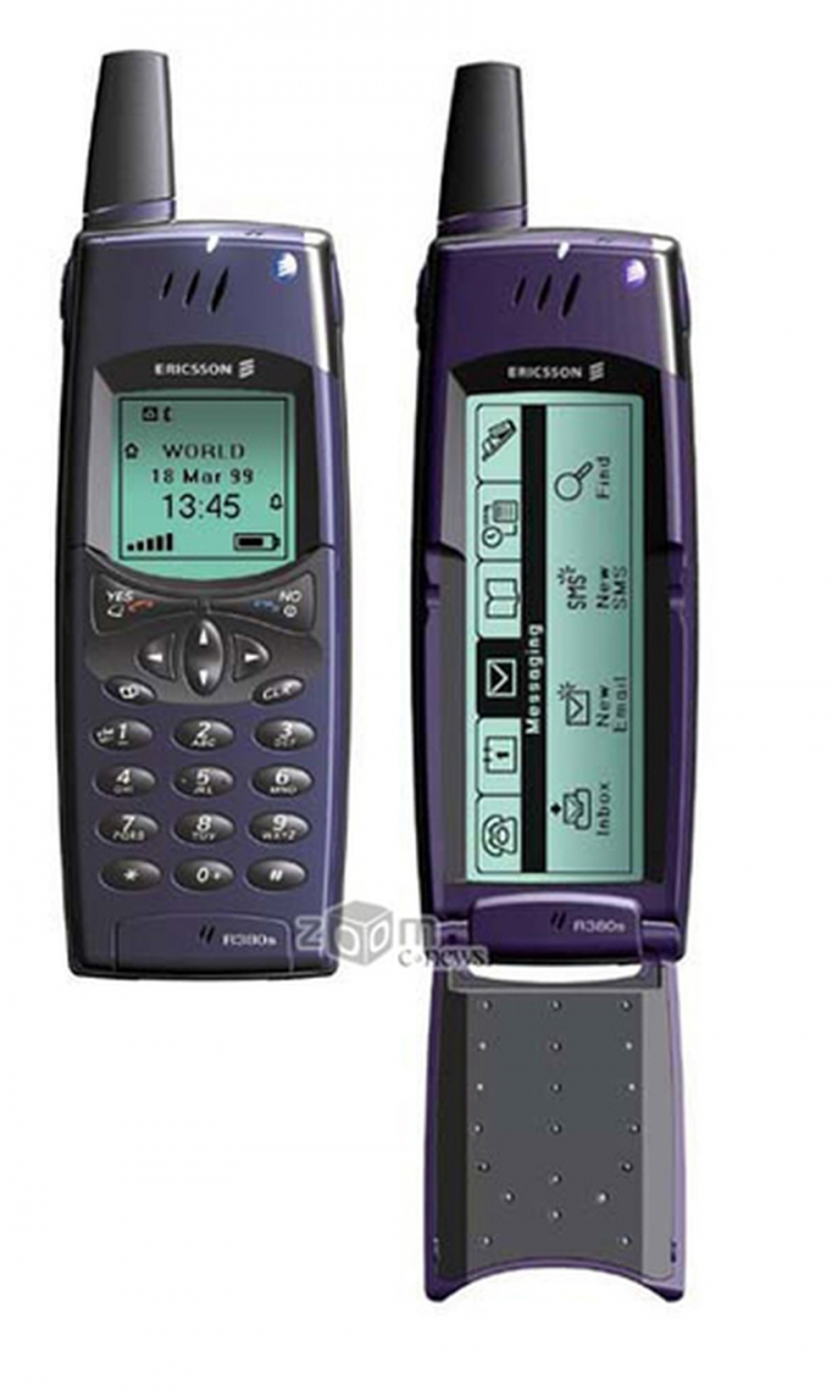 2000. godina - Ericsson R380 / Imao je ekran osjetljiv na dodir, koji je jednim dijelom bio prekriven poklopcem.