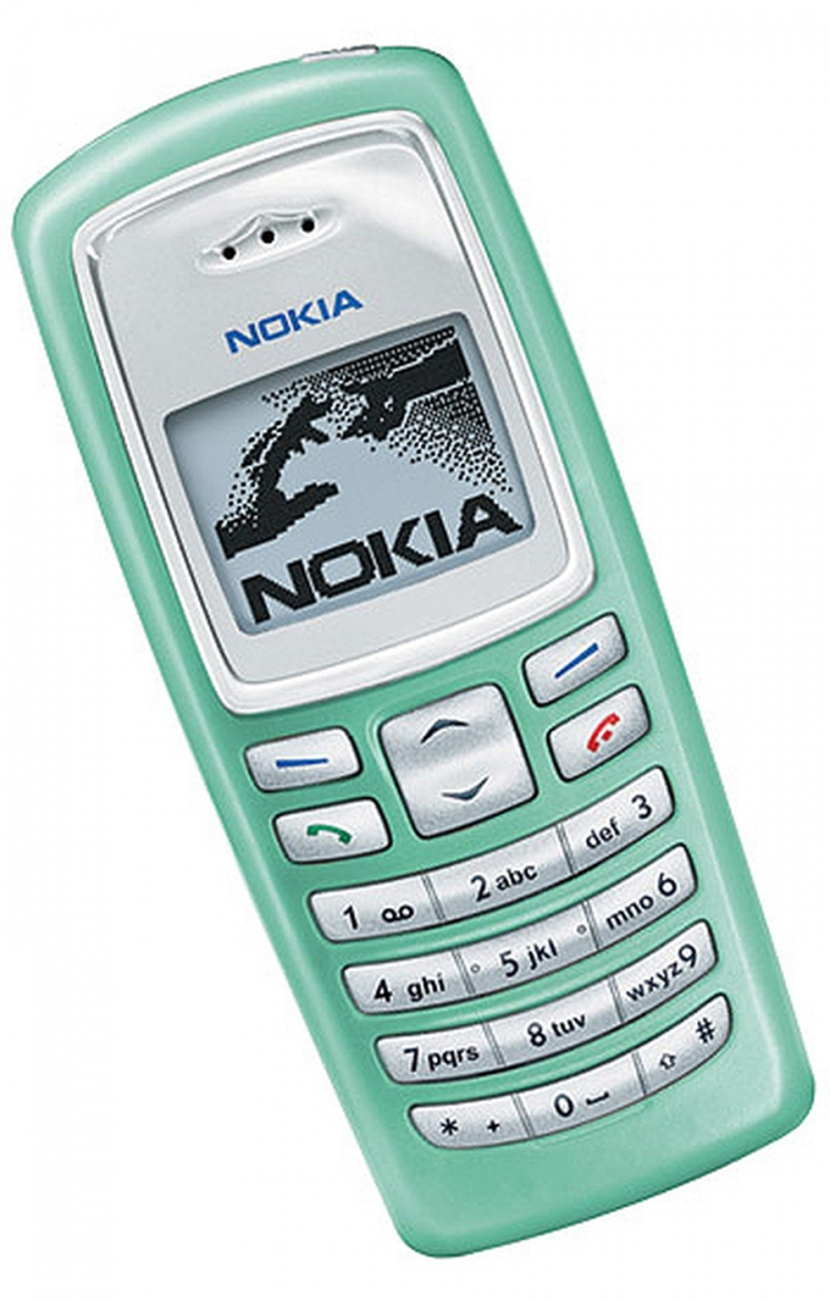 2003. godina - Nokia 2100 / Telefon koji je bio popularan jer je imao oklope u nekoliko različitih boja, koje su se i mijenjale lako.