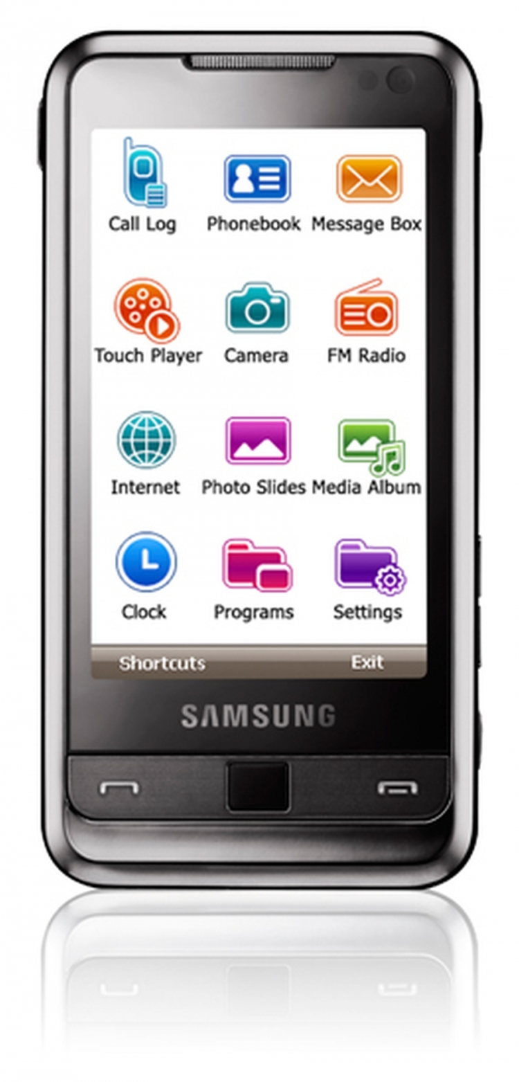 2008. godina - Samsung OMNIA / Jednostavni ekran osjetljiv na dodir i zvučnik sa stražnje strane.