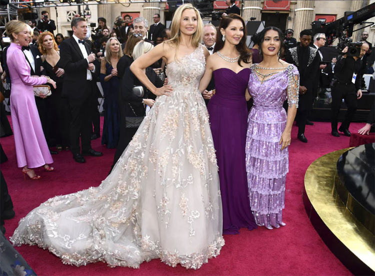Mira Sorvino, Ashley Judd i Salma Hayek, Foto: Charles Sykes/Invision/AP