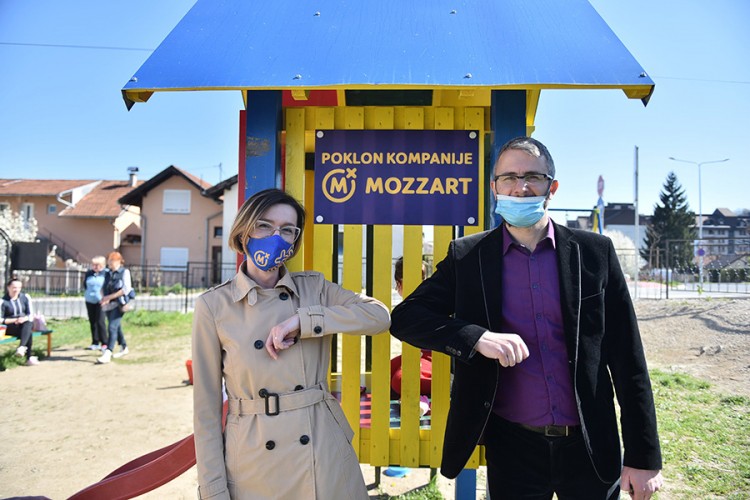 Mozzart se rado odazvao inicijativi za izgradnju igrališta