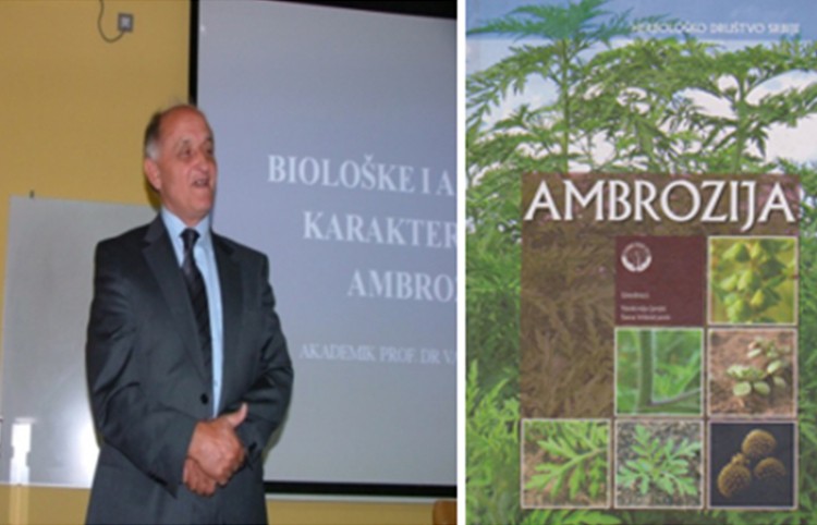 Akademik Janjić za vreme predavanja SBD (2011) i knjiga “Ambrozija” (2007)
