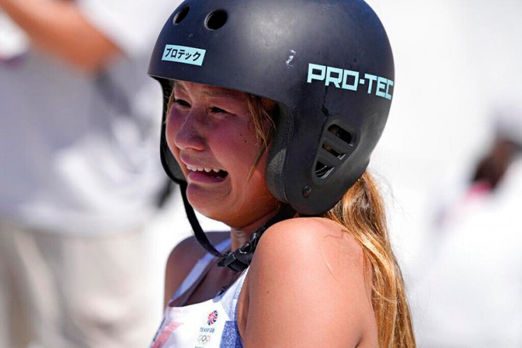 Trinaestogodišnja Skaj Braun iz Velike Britanije uzela je bronzu i zaplakala od sreće, Foto: Tanjug/AP